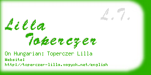 lilla toperczer business card